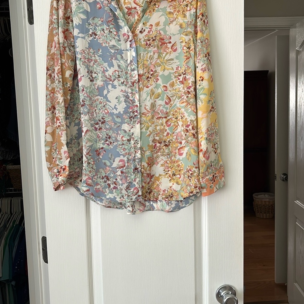 Rose & Olive Multicolor Floral Blouse